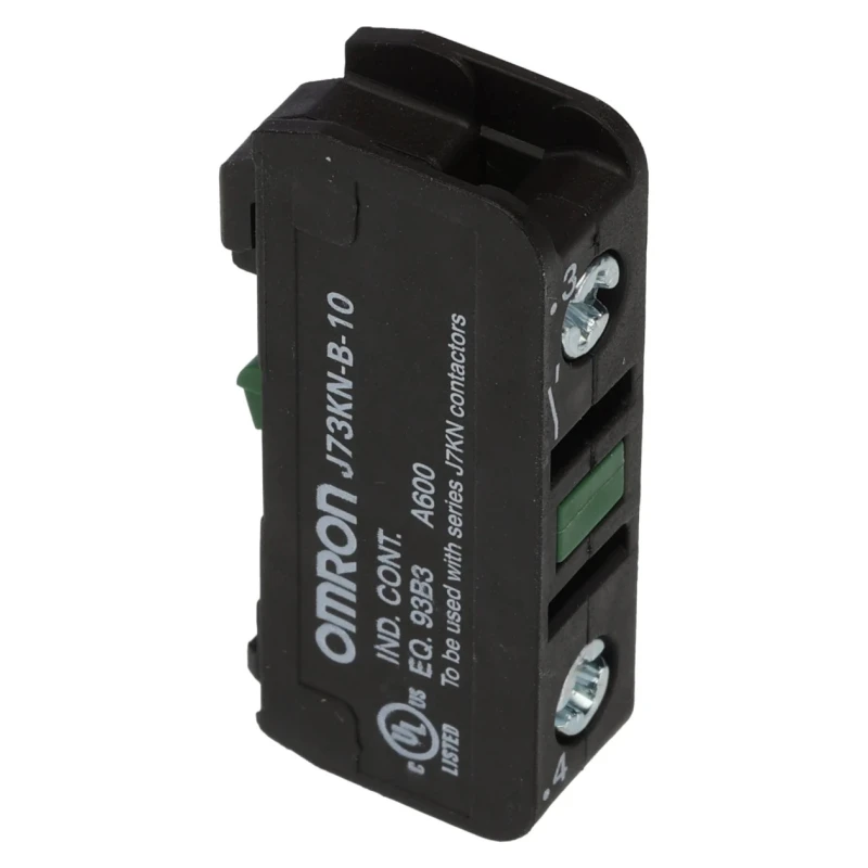 Omron Auxiliary Contact Block 1 Contact 1 NC Front Mount 10A 24V J73KN-B-10
