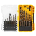 DeWALT 19-Piece Twist Drill Bit Set for Multi-Material, HSS-G, 1 mm Min, 10 mm Max DT70728-QZ