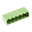 RS PRO Right Angle Through Hole Pluggable Terminal Block 6 Contacts 5 mm Pitch Shrouded CTB9352