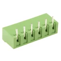 RS PRO Right Angle Through Hole Pluggable Terminal Block 6 Contacts 5 mm Pitch Shrouded CTB9352