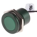 RS PRO Green Panel Mount Indicator 220V AC Lead Wire Termination IP67 Flush Bezel 898-7740