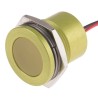 RS PRO Yellow 12V Panel Mount Indicator, 40mA, Lead Wire Termination, Flush Bezel, IP67 898-7762