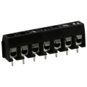RS PRO PCB Terminal Block 7-Contact 5 mm Pitch 16A 1 Row Polyamide Black CTB5202