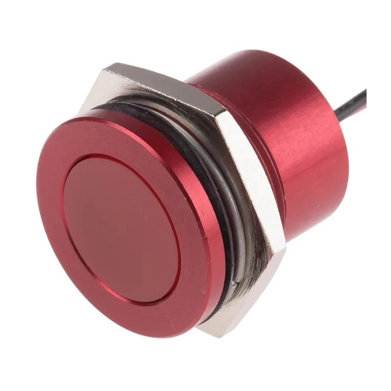 RS PRO Panel Mount Indicator 22 mm Flush Anodised Aluminium IP67 LED Indicator 898-7719