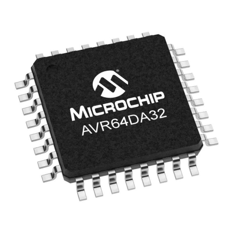 Microchip 8 bit AVR Microcontroller 64kB FLASH 8kB SRAM 24 MHz 32-Pin TQFP AVR64DA32