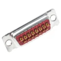 FCT from Molex 15 Way Straight Panel Mount D-Sub Connector Female 250V 5A Brass Housing Gold over F15S-K700 / 1731100013