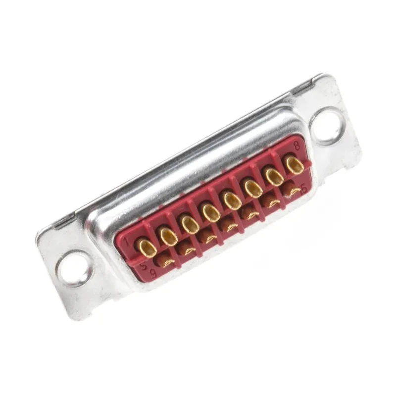 FCT from Molex 15 Way Straight Panel Mount D-Sub Connector Female 250V 5A Brass Housing Gold over F15S-K700 / 1731100013