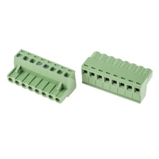 RS PRO Pluggable Terminal Block 8-Contact 5 mm Pitch 1 Row 250V 15A CTB9202