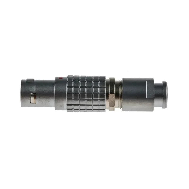 LEMO Circular Connector, 4 Contacts, Cable Mount, 12 mm, Male Plug, IP50, Brass Housing, Gold over Nickel FGG.1B.304.CLAD62Z