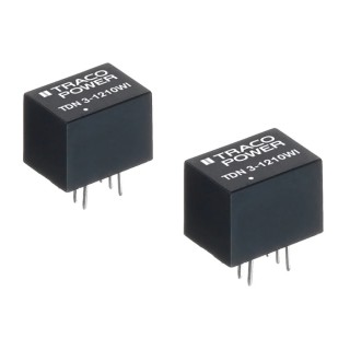 TRACOPOWER DC/DC Converter, 5V DC Output, 600 mA Current, 75V Maximum Input, 3W Power, DIP Package, PCB Mount TDN 3-4811WI