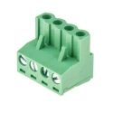 RS PRO Series Pluggable Terminal Block, 4-Contact, 5.08 mm Pitch, 1 Row, Female Connector, 15A, 300V, Polyamide CTB9209