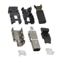 TE Connectivity Type I Cable Straight Mini I/O Connector Male 8 Way Shielded 2201855-2
