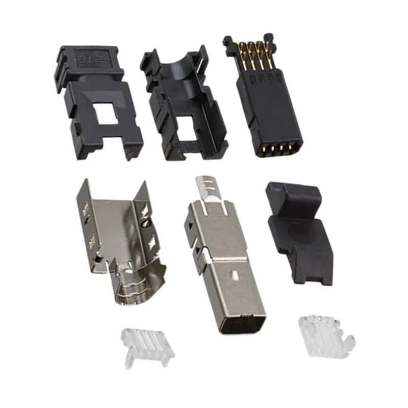 TE Connectivity Type I Cable Straight Mini I/O Connector Male 8 Way Shielded 2201855-2