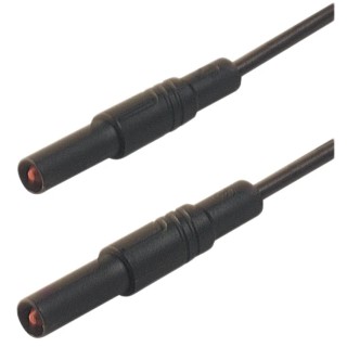 Hirschmann Test & Measurement Connector Test Lead 16A 1000 V AC/DC Black 500 mm Lead Length 934172100