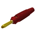 Hirschmann Test & Measurement Red Male Banana Plug 4 mm Connector Solder Termination 30 V AC 60 V DC 30 A Gold 930727701