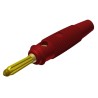 Hirschmann Test & Measurement Red Male Banana Plug 4 mm Connector Solder Termination 30 V AC 60 V DC 30 A Gold 930727701