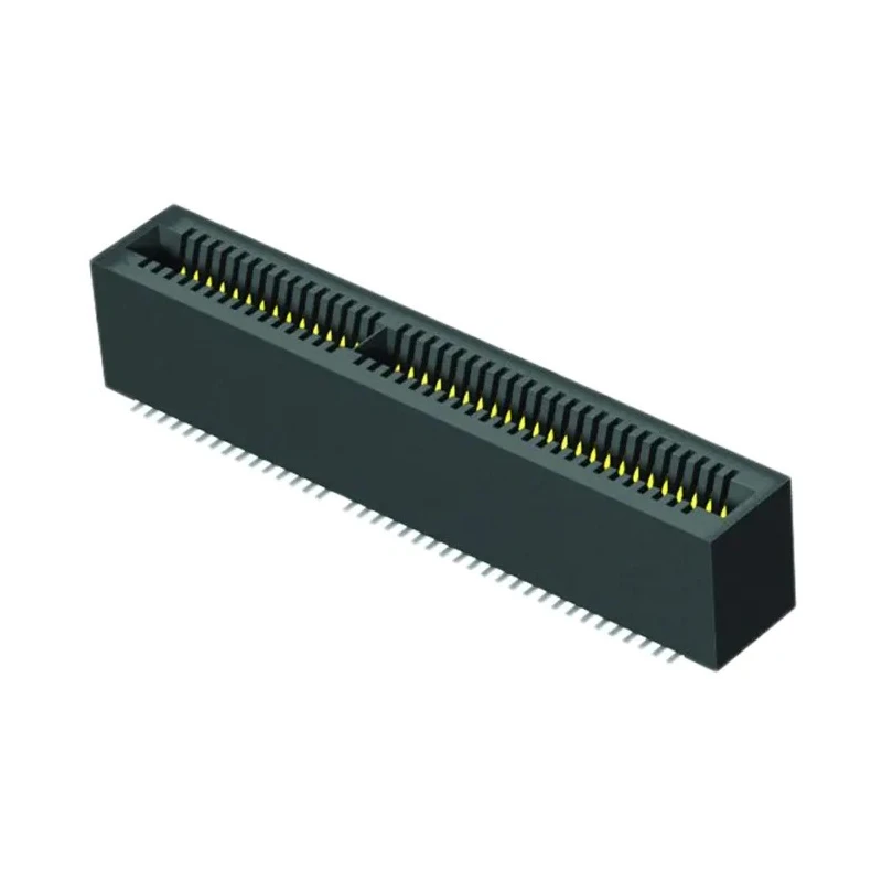 Samtec MEC1 Series 1mm Pitch 140-Contact 2-Row Straight Edge Connector Female Surface Mount Solder 