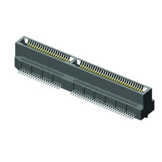 Samtec MEC8-DV Series Vertical Edge Connector Female Surface Mount 140 Contacts 0.8mm Pitch 2 Row Solder MEC8-DV