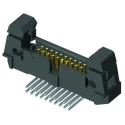 Samtec EHF Series Right Angle Through Hole Shrouded PCB Header, 50 Contacts, 1.27 mm Pitch, 2 Row EHF-125-01-L-D-RA