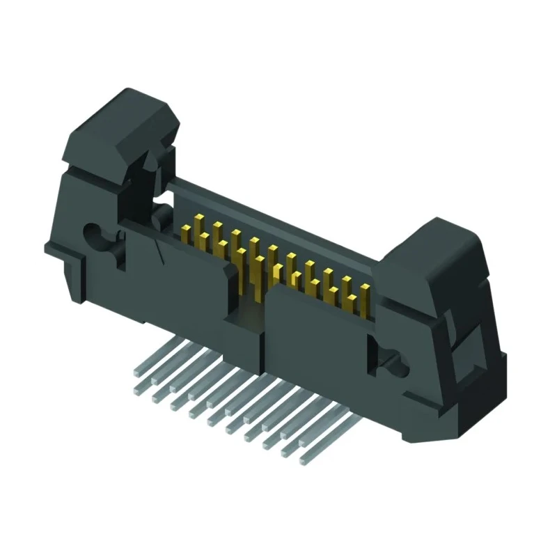 Samtec EHF Series Right Angle Through Hole Shrouded PCB Header, 50 Contacts, 1.27 mm Pitch, 2 Row EHF-125-01-L-D-RA