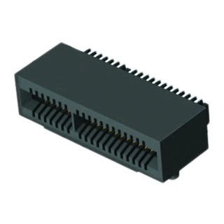 Samtec MEC1-RA Series Right Angle Edge Connector Female, Surface Mount, 60 Contacts, 1 mm Pitch, 2 Row, Solder MEC1-RA
