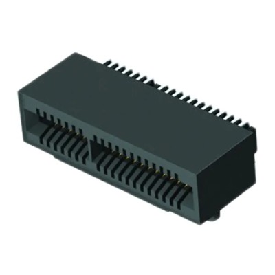 Samtec MEC1-RA Series Right Angle Edge Connector Female, Surface Mount, 60 Contacts, 1 mm Pitch, 2 Row, Solder MEC1-RA