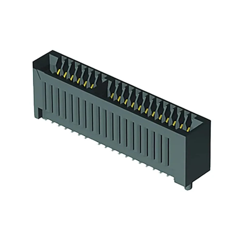 Samtec MECF Series Straight Edge Connector Female Surface Mount 10-Contacts 1.27 mm Pitch 2 Row Solder MECF-05-01-L-DV