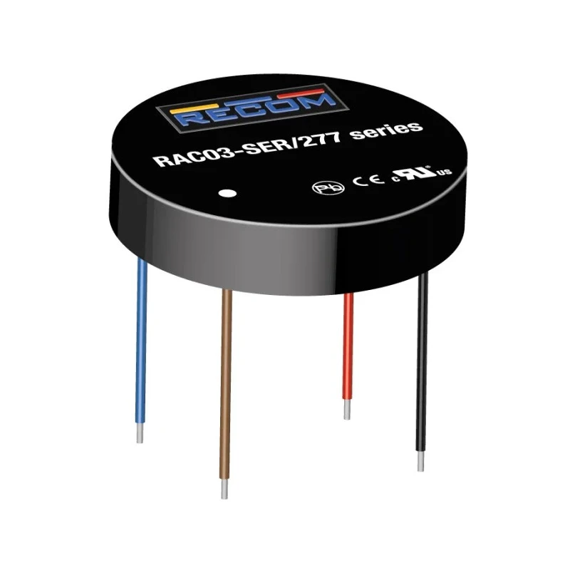 Recom Switching Power Supply 12V dc, 3W, 100-277V AC Input, Chassis Mount RAC03-12SER/277