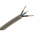 RS PRO 50 m 3 Core Grey Polyvinyl Chloride Power Cable 500V, Solid Copper Conductor, Flame Retardant 902-8322