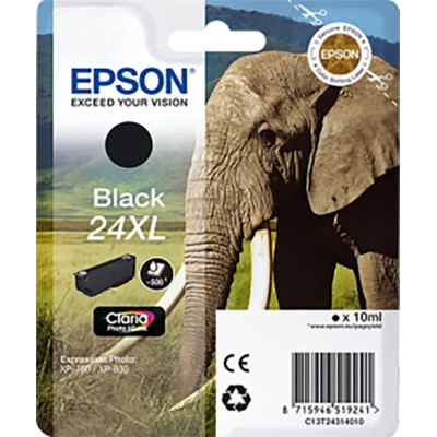 Epson 24XL Black Ink Cartridge C13T24314010 for Expression Photo Printers