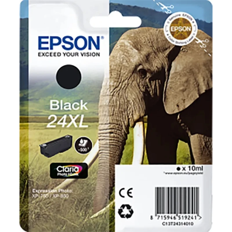 Epson 24XL Black Ink Cartridge C13T24314010 for Expression Photo Printers