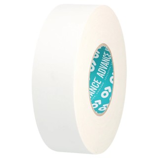 Advance Tapes High Specification Polycoated Cloth Tape, White, Matt Finish, 50 m x 12mm AT160