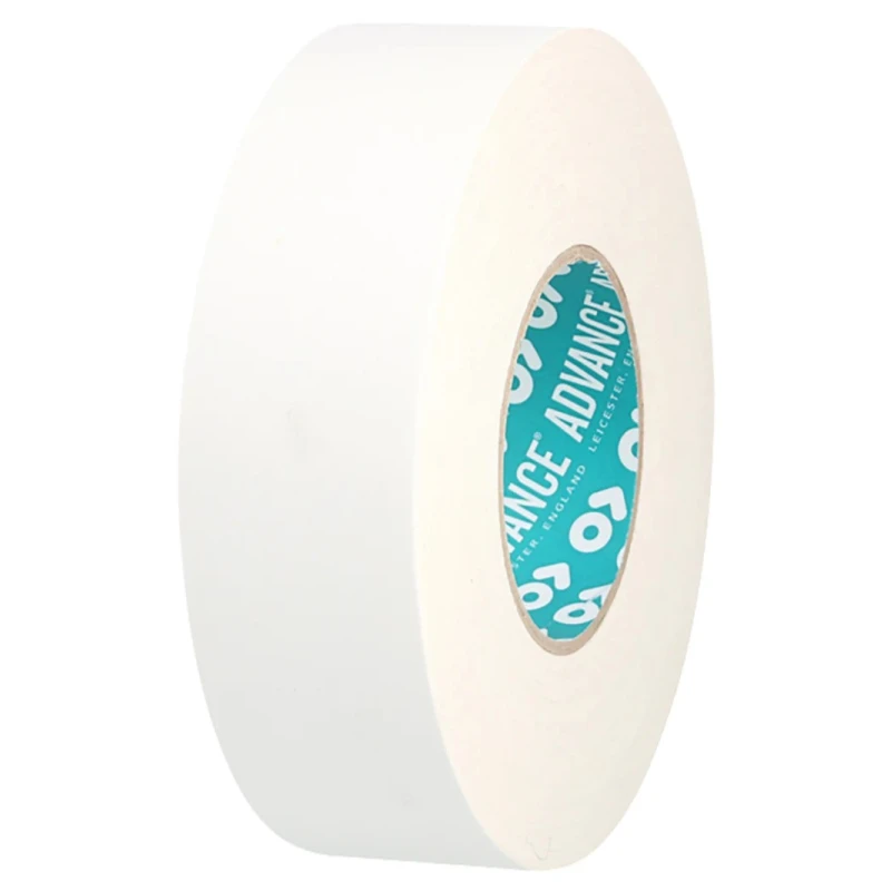 Advance Tapes High Specification Polycoated Cloth Tape, White, Matt Finish, 50 m x 12mm AT160