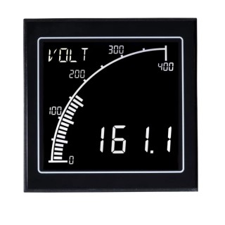 Trumeter APM Series Digital Voltmeter DC LCD Display 4-Digits 0.1% Accuracy 68mm Cutout APM-SHUNT-ANO