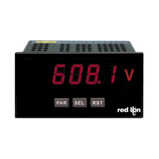 Red Lion PAXLA Series Digital Voltmeter DC, LED Display 5-Digits 0.1% Accuracy, Cutout 49.5 mm x 96.5 mm, Depth PAXLA0U0
