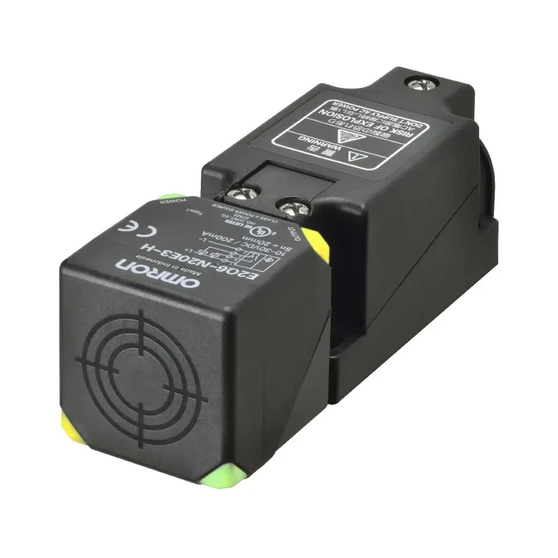 Omron Block Inductive Proximity Sensor M20 x 1.5 Thread Size, NPN Output, 3V Supply, 30 mm Detection Distance E2Q6-N30ME3-H