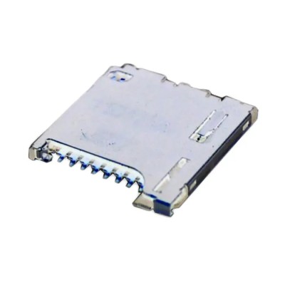 JST MicroSD Memory Card Connector 8 Contacts Push-Push Snap-In Surface Mount Stainless Steel SDHL-8BNS-K-363-A0-ETB(HF)