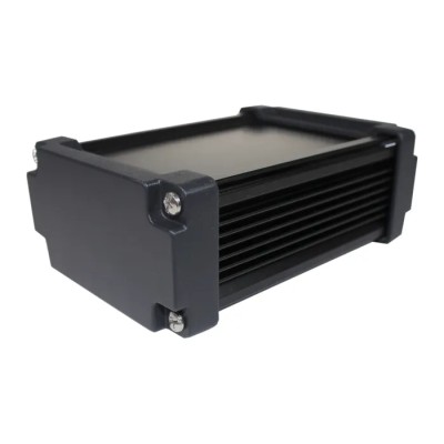 Takachi Electric Industrial AWN Black Aluminium Heat Sink Case 56.3 mm Height, 150 mm Length, 106.3 mm Width AWN11-6-15EBB