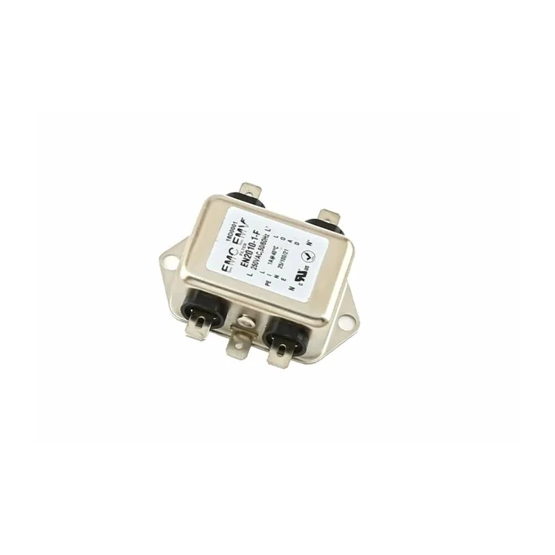 United Automation Single Phase Chassis Mount EMI Filter 20 A 250 V 50Hz-60Hz Fast-On Terminal A-EN2010-20-F-RS