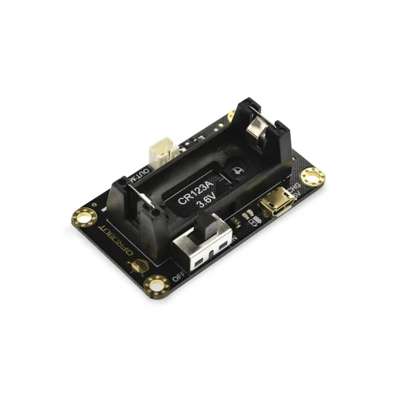 DFRobot BBC Micro:bit Add-on CR123A Li-ion Battery Holder With USB Charging Protection FIT0611