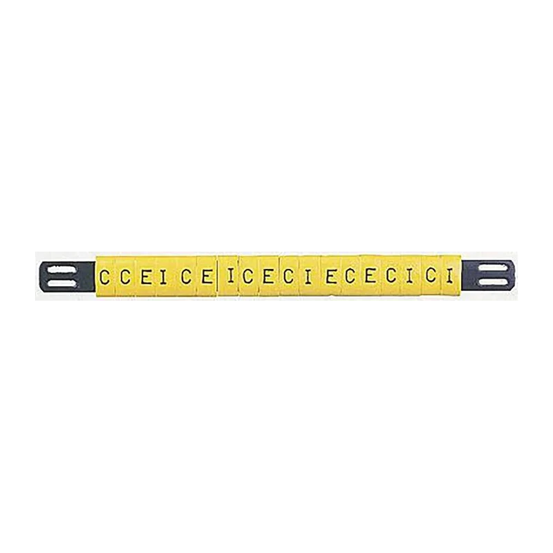 HellermannTyton Ovalgrip Slide-On Cable Marker, Pre-Printed "/", Yellow Polyvinyl Chloride, Fits 1.7 901-10692 906-4915-YE