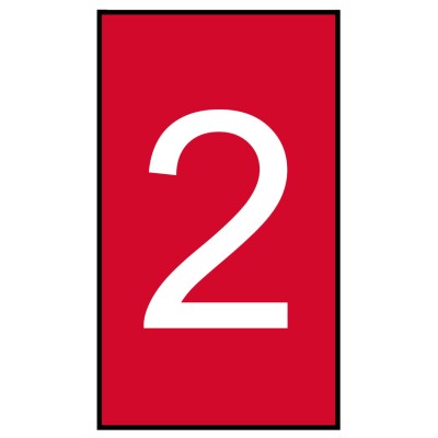 HellermannTyton Cable Marker, Pre-Printed Slide-On Polyvinyl Chloride, Red HO50 