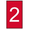HellermannTyton Cable Marker, Pre-Printed Slide-On Polyvinyl Chloride, Red HO50