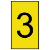 HellermannTyton Clip-On Cable Marker Black Pre-Printed "3" for 1.7 mm to 3.6 mm Cable Diameter HO50