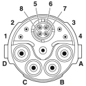 Phoenix Contact Circular Connector M23, 13 Contacts, Cable Mount, Male Plug, IP67/IP68/IP69K, Metal Housing, 30A 1621529