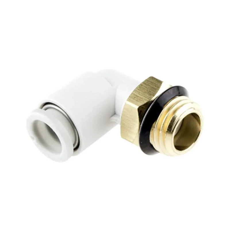 SMC Polybutylene Pneumatic Fitting Male Elbow G 1/4 Thread Push-in Tube 8mm 90° KQ2L08-G02A