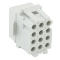 Souriau Sunbank by Eaton Connector Housing 12 Way 4 Row Straight Panel Mount Polyamide 5.08 mm Pitch SMS12R3