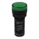 RS PRO Panel Mount Green LED Pilot Light 12 V AC/DC Polycarbonate IP65 Round 22mm Cutout LEDtec 909-2493