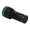 RS PRO Panel Mount Green LED Pilot Light 12 V AC/DC Polycarbonate IP65 Round 22mm Cutout LEDtec 909-2493