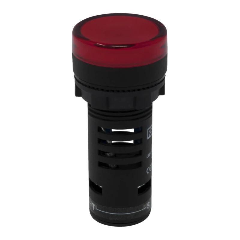 RS PRO Panel Mount Red LED Pilot Light LEDtec 22 mm Cutout 24 V AC/DC IP65 Round 909-2512